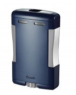 Caseti Sparta Blue Matte Triple Torch Flame Cigar Table Lighter
