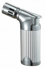 Cato II Quad Flame Table Lighter Silver Matte