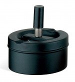 Circle Stash Matte Black Ashtray