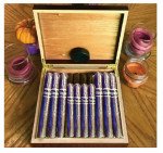 Csonka Executive Cherry Desktop Humidor filled w/ 10 Custom Premium Cigars