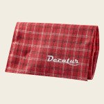 Decatur Plaid Roll-Up Pouch Medium Red
