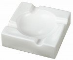 Donovan White Ceramic Cigar Ashtray For Patio Use