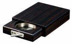 Drawer Single Cigar Iron Wood Finish Ashtray