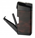 Epirus Soft Flame Pipe Lighter Dark Wood Finish