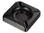 Heavyweight Black Matte Metal Cigar Ashtray
