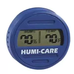 Humi-Care Blue Round Digital Hygrometer