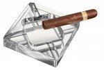 Hyperion Square Crystal Cigar Ashtray