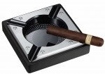 Iris Metal And Black Matte Wood Cigar Ashtray