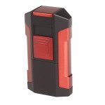 Jetline Avalanche Quad Flame Tabletop Lighter Black/Red