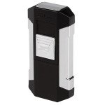 Jetline Luxe Dual Flame Lighter Black/Chrome