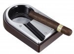 Lock Metal And Wood Cigar Ashtray
