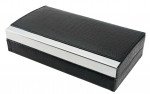 Mapleton Black Leather Cigar Travel Humidor