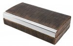 Mapleton Brown Leather Travel Humidor - Holds 4 Cigars