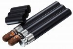 Mastiff Black Matte Cigar Tube Flask Combo