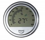Modern Large Circular Digital Hygrometer
