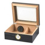 Onyx Glasstop Humidor Black