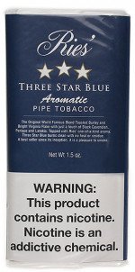 Ries Three Star Blue 1.5 Ounce Pouch