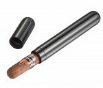 Sigma Gunmetal Finish Stainless Steel Cigar Tube