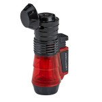 Sputnik Triple Flame Lighter Red