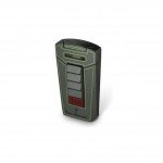 Tonino Lamborghini Aero Metallic Gray With Green Lines Torch Flame Cigar Lighter