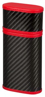 Tonino Lamborghini Carbon Fiber and Red 3 Finger Cigar Case