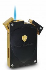 Tonino Lamborghini Lynx Matte Black And Gold Torch Flame Lighter
