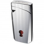 Tonino Lamborghini Magione Chrome With Interwoven Pattern Torch Flame Cigar Lighter