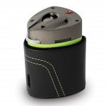 Tonino Lamborghini Mugello Green Triple Torch Table Lighter With Leather Case