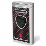Tonino Lamborghini Pergusa Black And Red Carbon Fiber Torch Flame Lighter