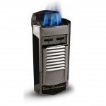 Tonino Lamborghini Sepang Metallic Gun And Black Triple Torch Flame Lighter
