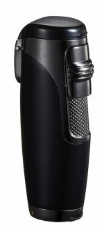 Triad Black Matte Triple Torch Flame Cigar Lighter