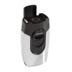 Vertigo Big Buddha Table Lighter Brushed Chrome & Black
