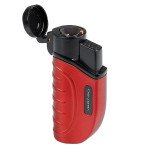 Vertigo Bombardier Triple Torch Lighter Red