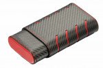 Visol Black Carbon Fiber Patterned Cigar Case