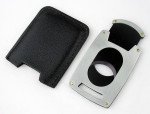 Visol Brushed Chrome Guillotine Pocket Cigar Cutter
