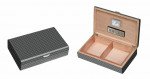 Visol Carbon Fiber Pattern Lacquered Medium Cigar Humdior