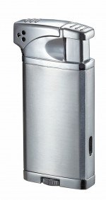 Visol Coppia All-in-One Cigar, Cigarette, and Pipe Lighter Chrome