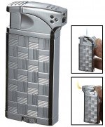 Visol Coppia All-in-One Polished Chrome Cigar, Cigarette and Pipe Lighter