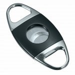 Visol Cornwall Matte Black and Silver Cigar Cutter