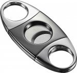 Visol Darth High Polish Silver & Gunmetal Cigar Cutter