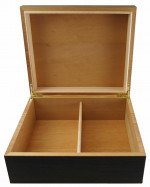 Visol Firenze Walnut PVC Veneer Desktop Humidor - Up to 25 Cigars