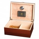 Visol Golden Ebony Finish 75 Cigar Humidor