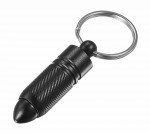 Visol Huron Matte Black Key Ring Cigar Punch