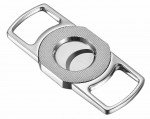 Visol Joaquin Grid Design Double Guillotine Cigar Cutter Chrome