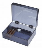 Visol Leo Transparent Navy Blue Humidor