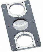 Visol Magellan Gun Matte Polished Chrome Guillotine Cigar Cutter