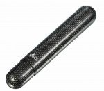 Visol Night II Carbon Fiber Single Cigar Tube Silver Kevlar