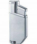 Visol Portofino Satin Chrome Wind-Resistant Torch Flame Lighter