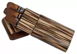 Visol Sawyer Zebrawood Cigar Case