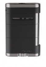 Xikar Allume Triple Flame Black